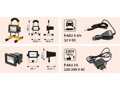 LED nabíjecí mini-reflektor, 800lm, Li-Ion (Madal Bal a.s., CZ)