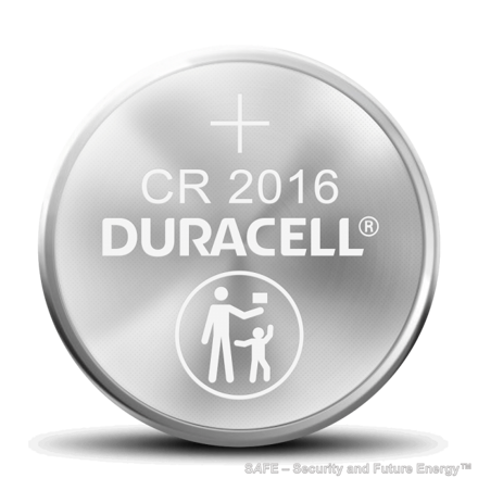 CR2016 (Duracell®, USA)