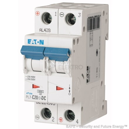 PL7-250V DC/20A/2 (EATON, CZ)