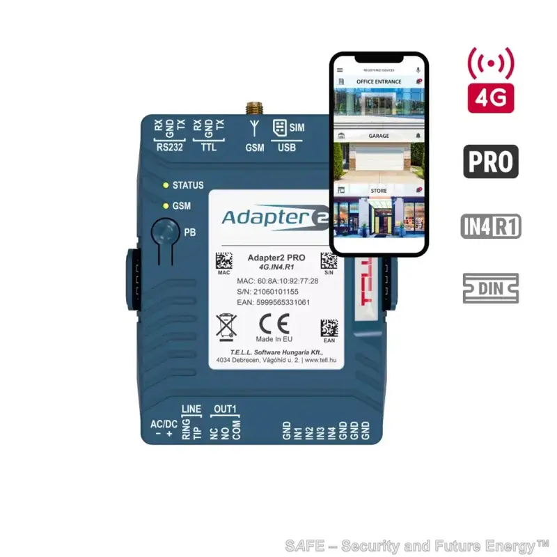 ADAPTER2 PRO DIN-4G.IN4.R1 (TELL, HU)